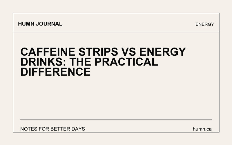 Caffeine Strips vs Energy Drinks: The Practical Difference
